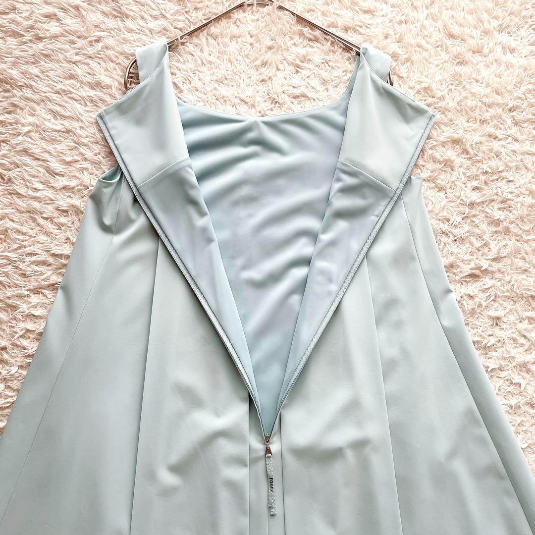 極美品/21年製 ⭐︎フォクシー ドレスロージーフレア ワンピース ブルー 38 極美品/21年製 ⭐︎フォクシー ドレスロージーフレア ワンピース