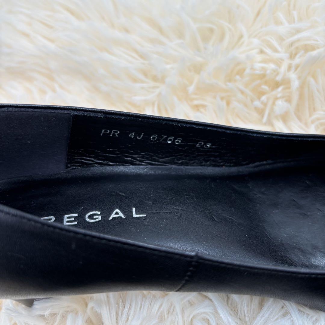 REGAL ブラックパンプス スクエアトゥ 23cm