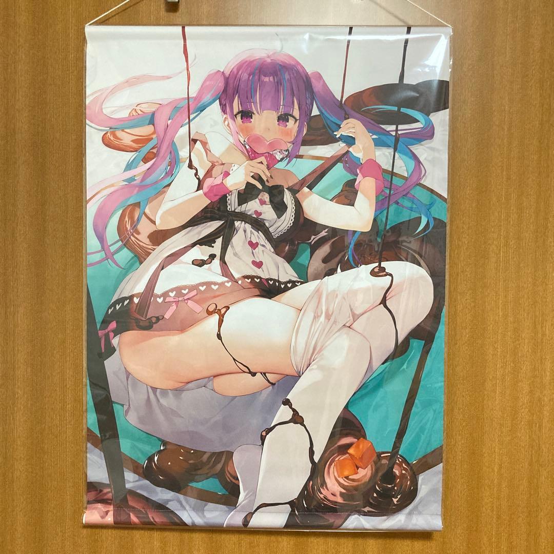 ホロライブ 湊あくあ がおう タペストリー