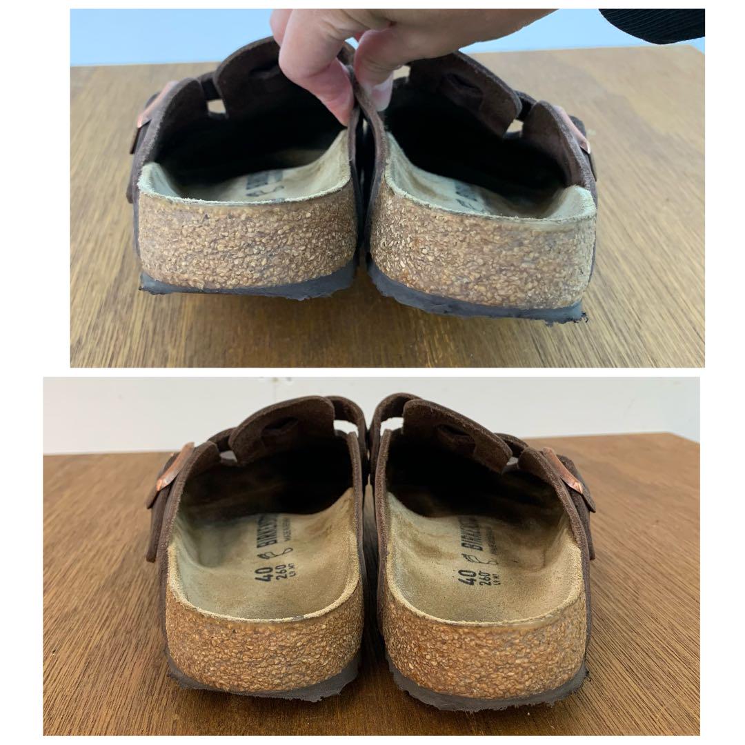 専用BIRKENSTOCK Boston ボストン ハバナ レザーサンダル