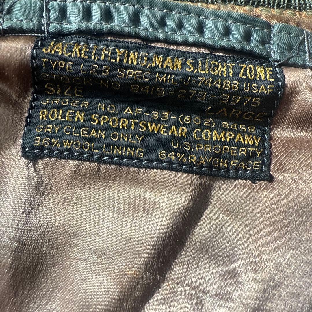 ✨米軍実物 MA-1 USAF 60s Rolen社製 L✨