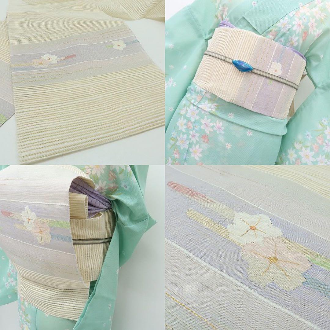 新品 正絹 金銀糸箔 刺繍 絽綴れ 夏なごや帯 着物 A3036 新品 正絹 金銀糸箔 刺繍 絽綴れ 夏なごや帯 着物 A3035 - メルカリ