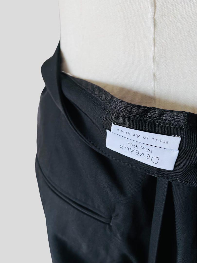DEVEAUX NEW YORK スカート付き パンツ 4 黒 スカウザー