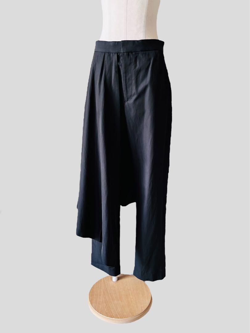 DEVEAUX NEW YORK スカート付き パンツ 4 黒 スカウザー DEVEAUX NEW YORK スカート付き パンツ 4 黒 スカウザー