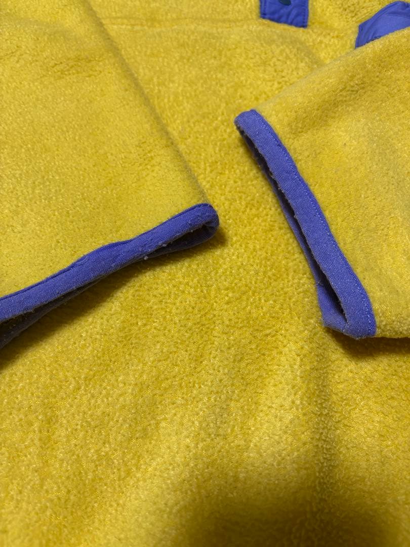 【希少】80s Patagoniaシンチラ スナップTイエロー 1989 初期 【希少】80s Patagoniaシンチラ スナップTイエロー 1989 初期