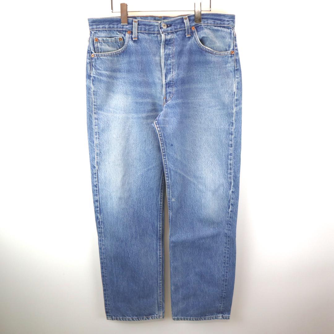 ヒゲ USA製 90s Levi's 501 リーバイス ブルー デニム パンツ