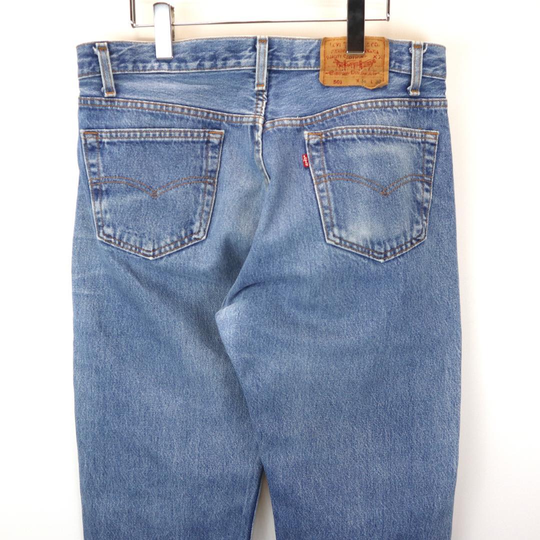 ヒゲ USA製 90s Levi's 501 リーバイス ブルー デニム パンツ