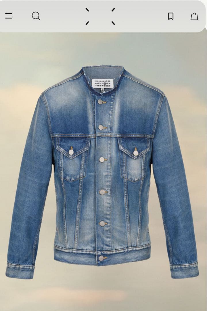 Maison Margiela カラーレスデニムジャケット 40ブルー