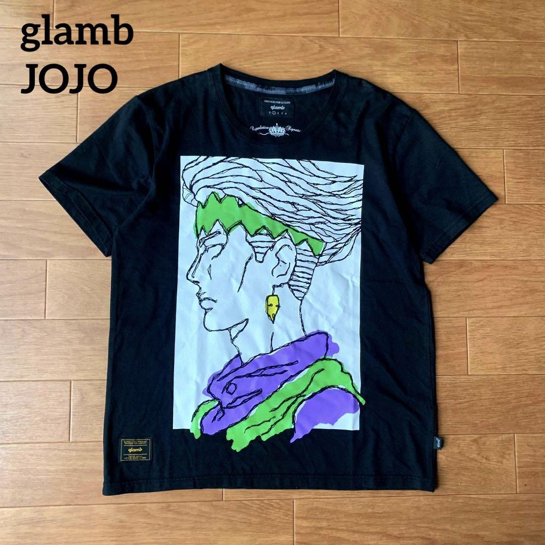 glamb グラム ジョジョの奇妙な冒険 岸辺露伴 Tシャツ 黒