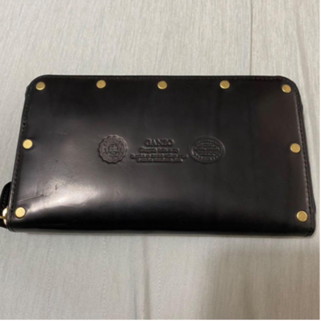 未使用✨GANZO ブラック　スタッズ　長財布