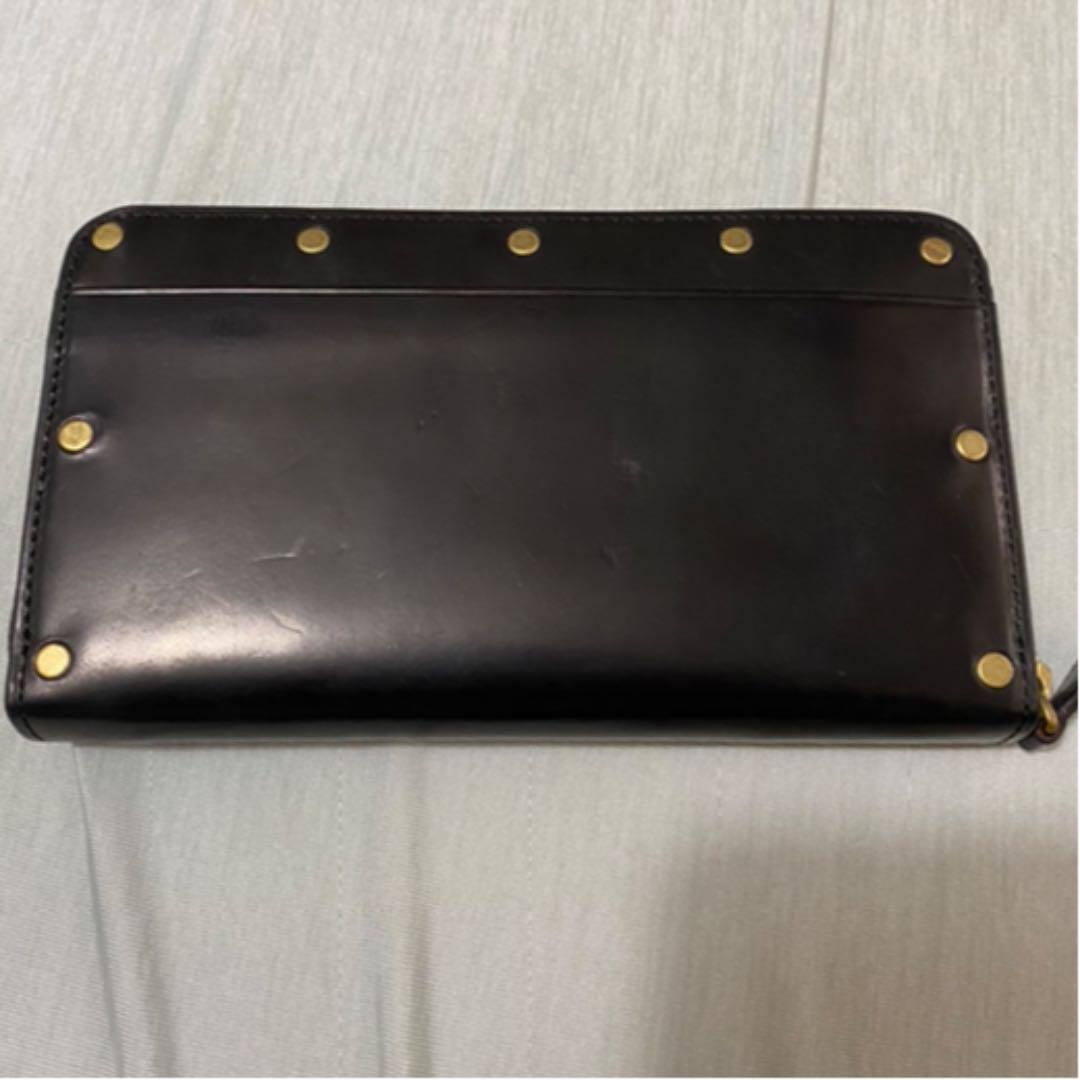 未使用✨GANZO ブラック　スタッズ　長財布