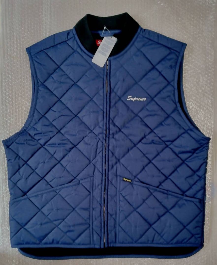 Supreme 23FW Pins Quilted Work Vest LL・SUPREME