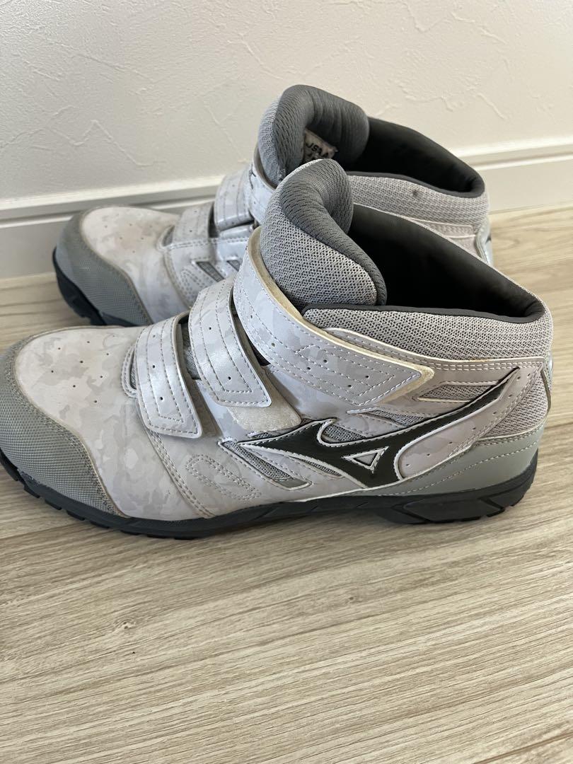 Mizuno 安全靴 ホワイト ベルクロ セーフティーシューズ【美品】