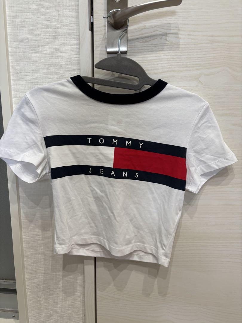 TOMMY JEANS クロップドTシャツ ホワイト
