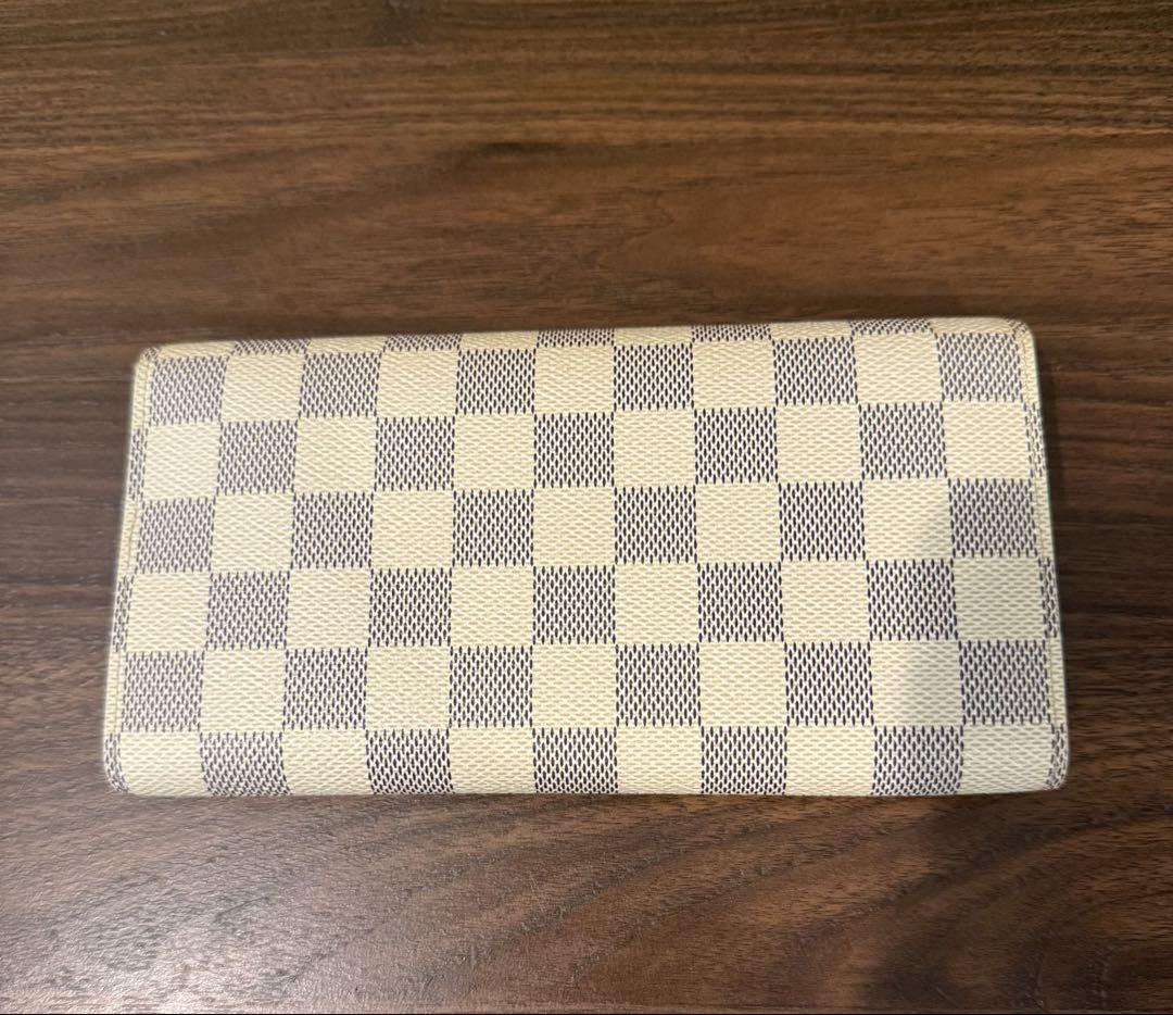 あ*れ様 LOUIS VUITTON ダミエ・アズール 三つ折り財布