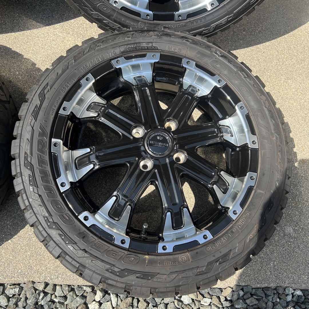 状態良好 15インチ BADX バトルシップ4×オープンカントリー　4本セット