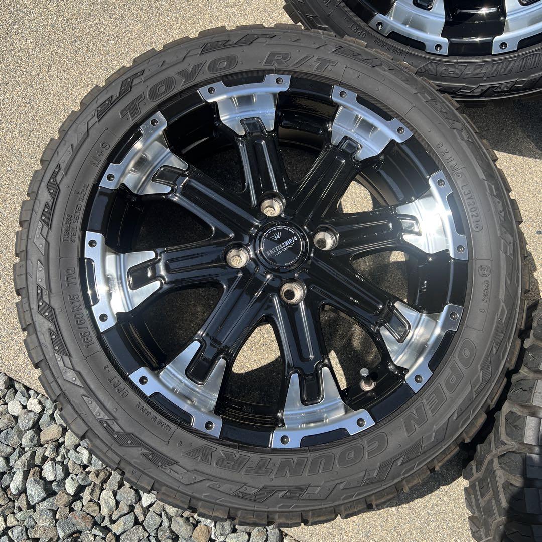 状態良好 15インチ BADX バトルシップ4×オープンカントリー　4本セット