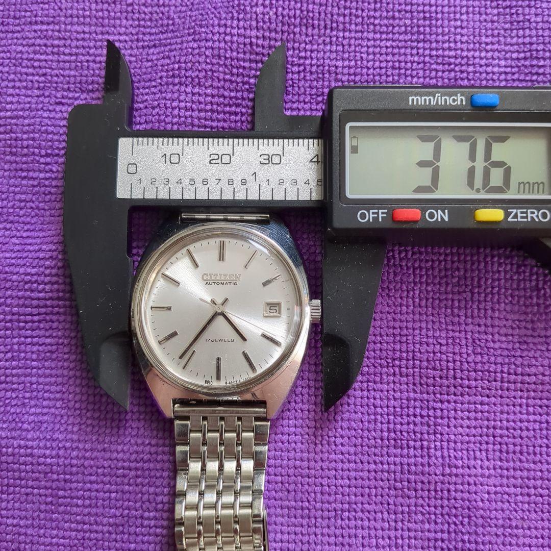 CITIZEN 自動巻き時計 シルバー 稼働品 - メルカリ