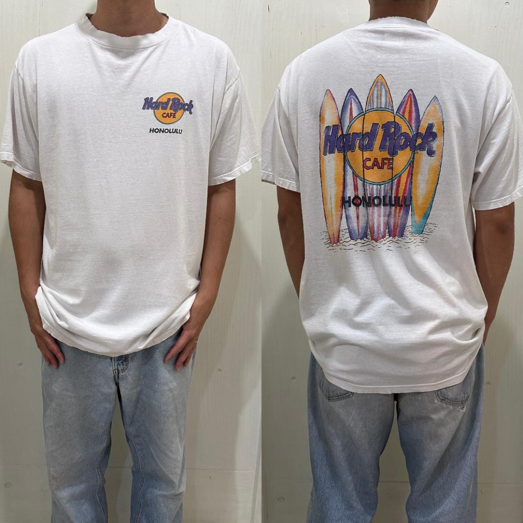 90s USA製 ハードロックカフェ ハワイ Tシャツ 半袖 XL グランジ