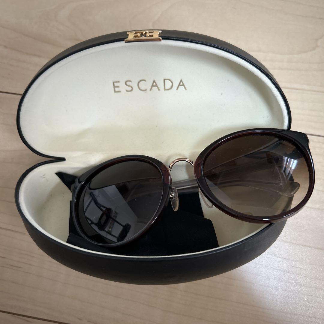 ESCADA ブラウン サングラス ケース付き