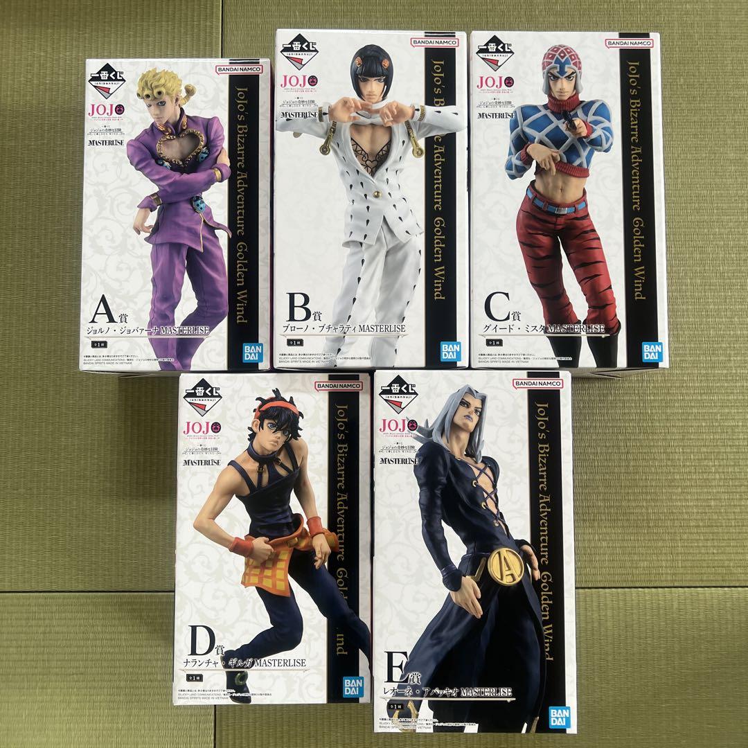 一番くじ ジョジョの奇妙な冒険 A B C D E賞 フィギュア 5体セット