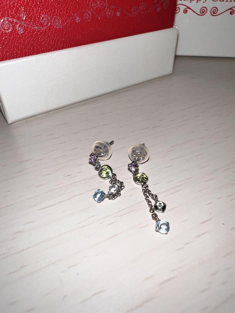 オープニング 大放出セール happy candle ピアス K10WG アクセサリー