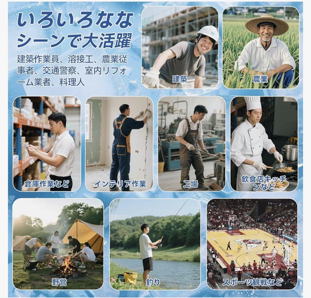 冷却ベスト❣️ PCM28℃自然凍結 フリーサイズ 熱中症対策 キャンプ 釣り