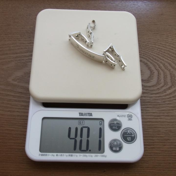 ヴィンテージ SILVER/シルバー製 IDブレスレット 約19cm メンズ