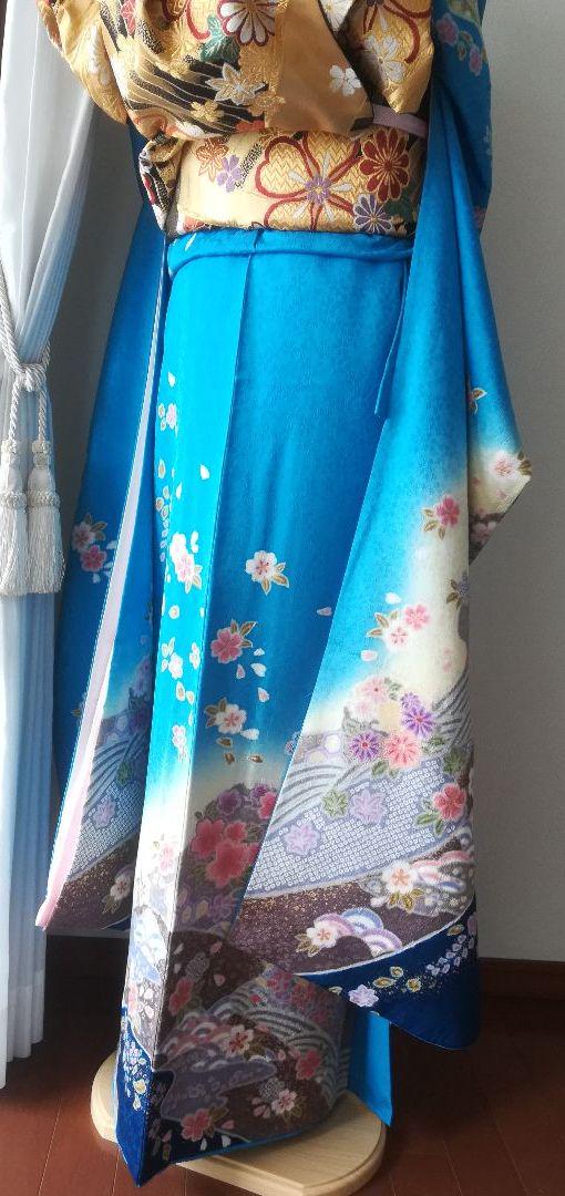 397.振袖7点セット　正絹　フルセット　成人式 30％OFF〜〜〜〜〜！！成人式 正絹振袖フルセット