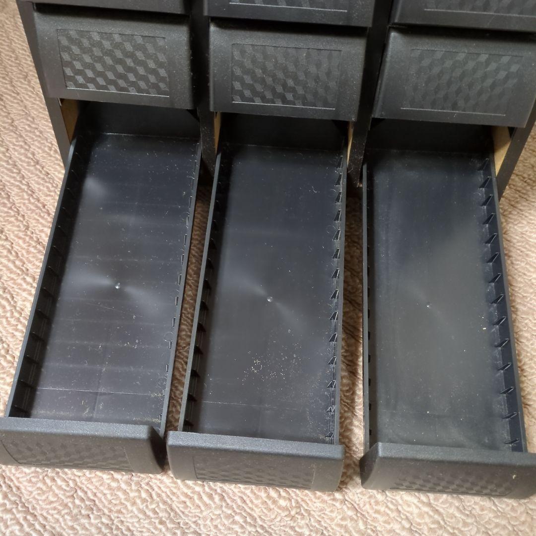 カセットテープ収納棚　ケース　昭和