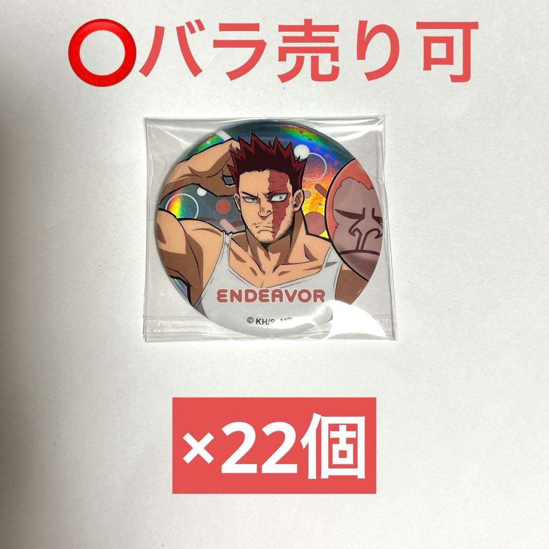 ヒロアカ　エンデヴァー　アニマルビーチボール　缶バッジ　まとめ売り　バラ売り可