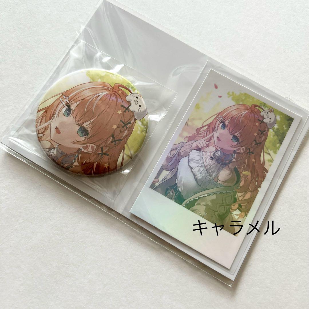 にじさんじ 誕生日グッズ 缶バッジ チェキ風カード 五十嵐梨花