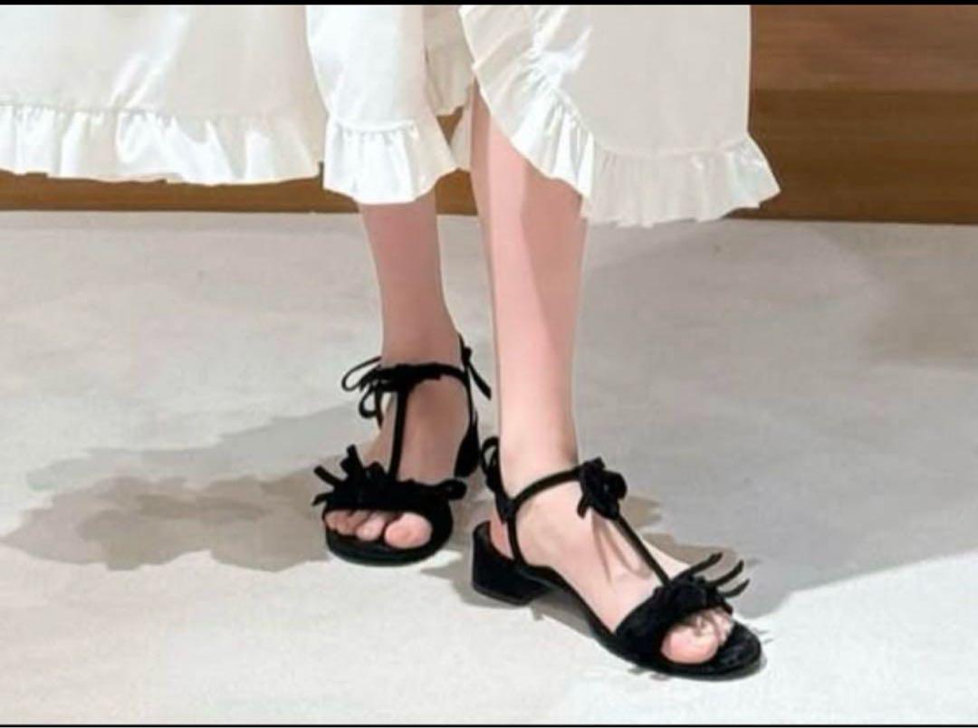 Bibiy. ELLA RIBBON SANDALS