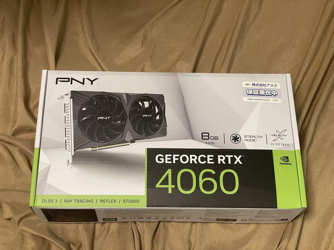 PNY GeForce RTX 4060 8GB グラフィックボード・グラボ・ビデオ