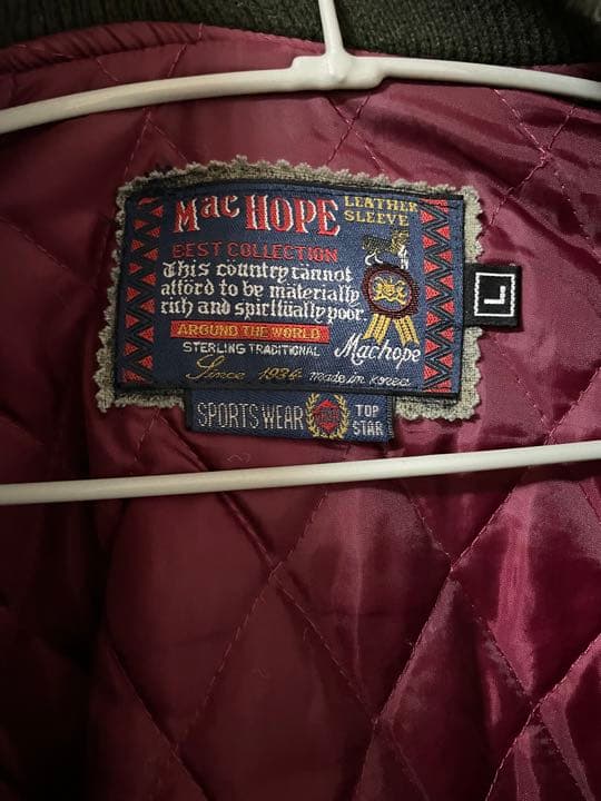 Mac HOPE MOSH ROOM 1934 スタジャン スタジアムジャンパーL KANDAIZUMI_COM