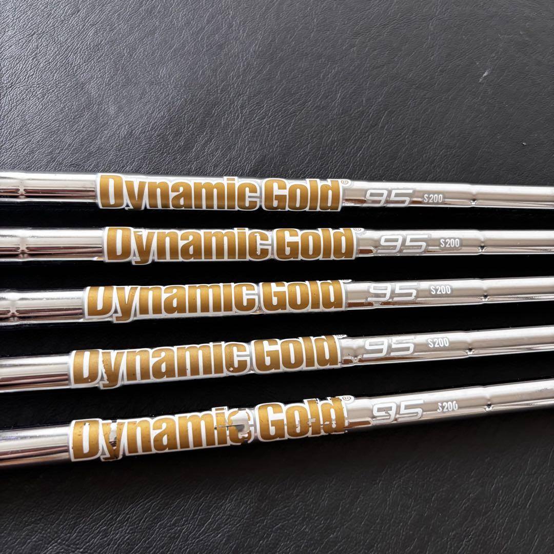 未使用に近いゴルフクラブシャフトDynamic GOLD95S200 5本セット