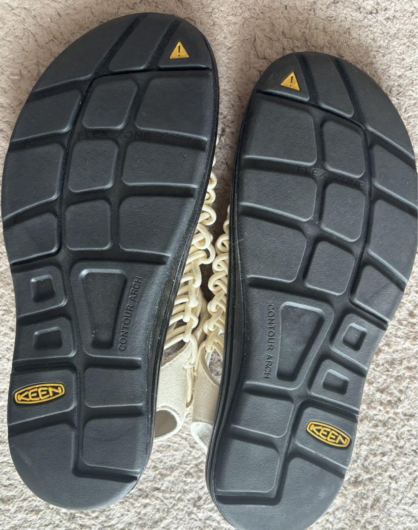 KEEN サンダル スニーカー アイボリー ホワイト 26cm メンズ ユニーク