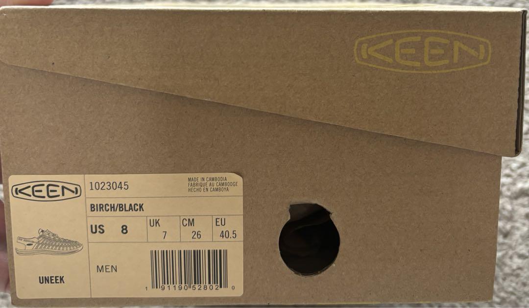 KEEN サンダル スニーカー アイボリー ホワイト 26cm メンズ ユニーク