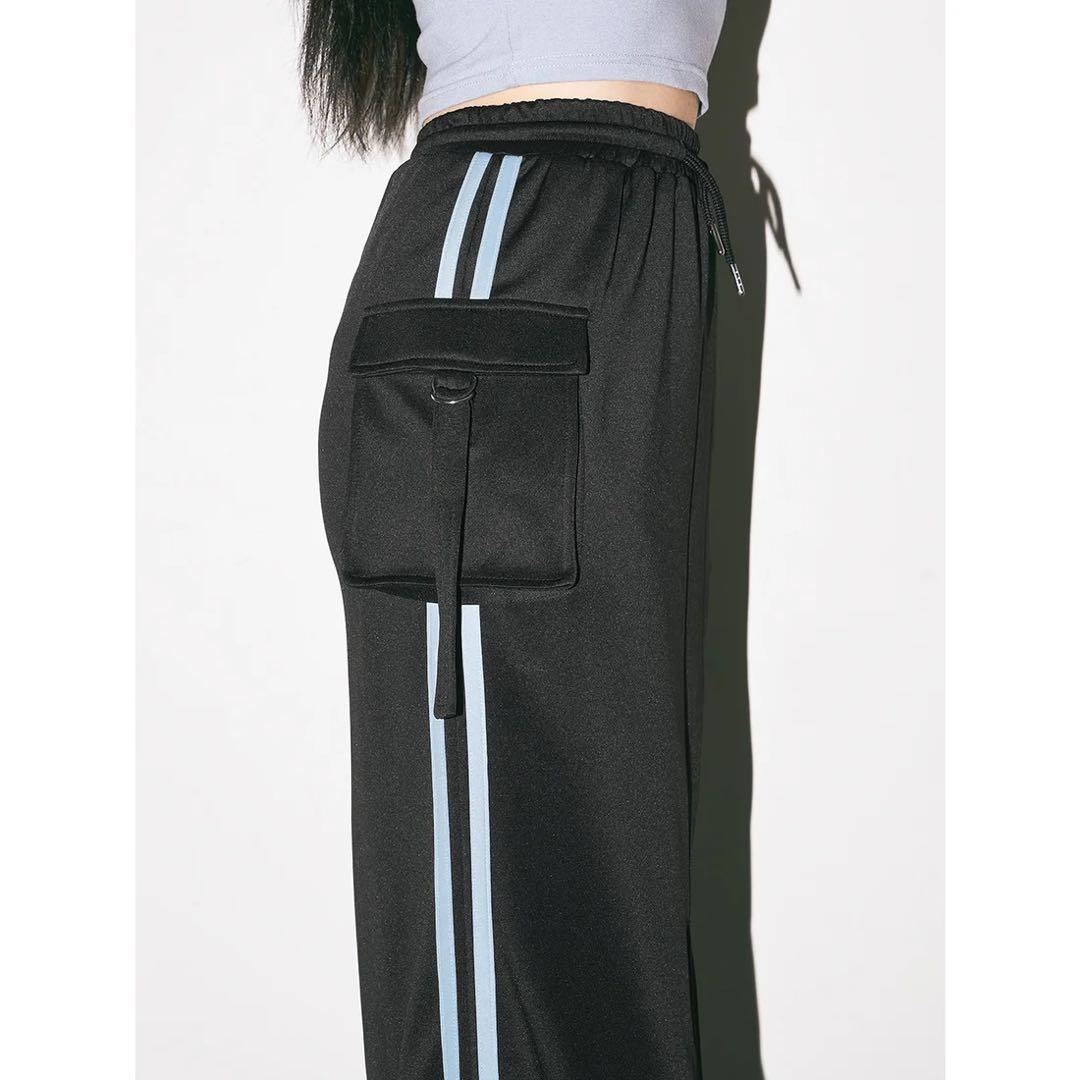 新品 デザインカットパイピングトップス ジャージーマーメイドロングスカート