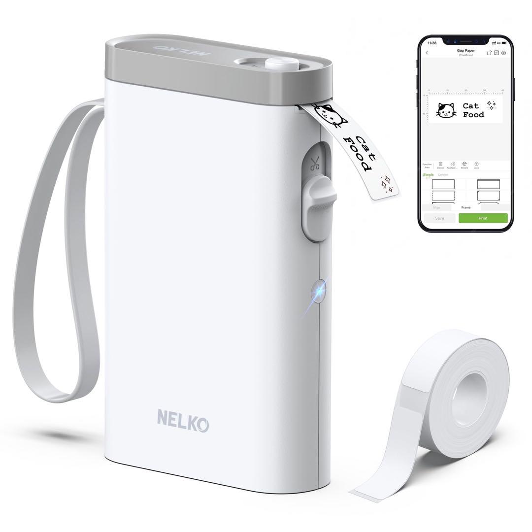 ラベルライター Bluetooth接続多機能ラベルプリンター 感熱小型充電式