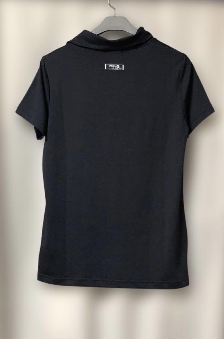 新品 PING 半袖シャツ ハイネック LLサイズ ネイビー