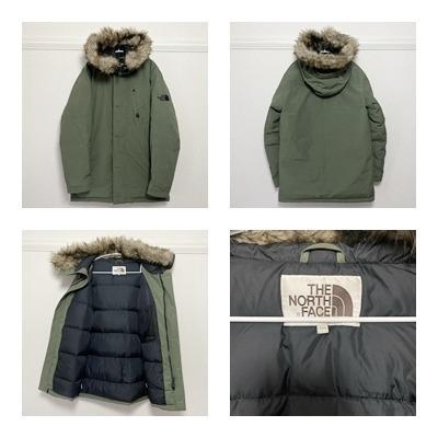 ☆THE NORTH FACE ロングダウンジャケット カーキ メンズ L