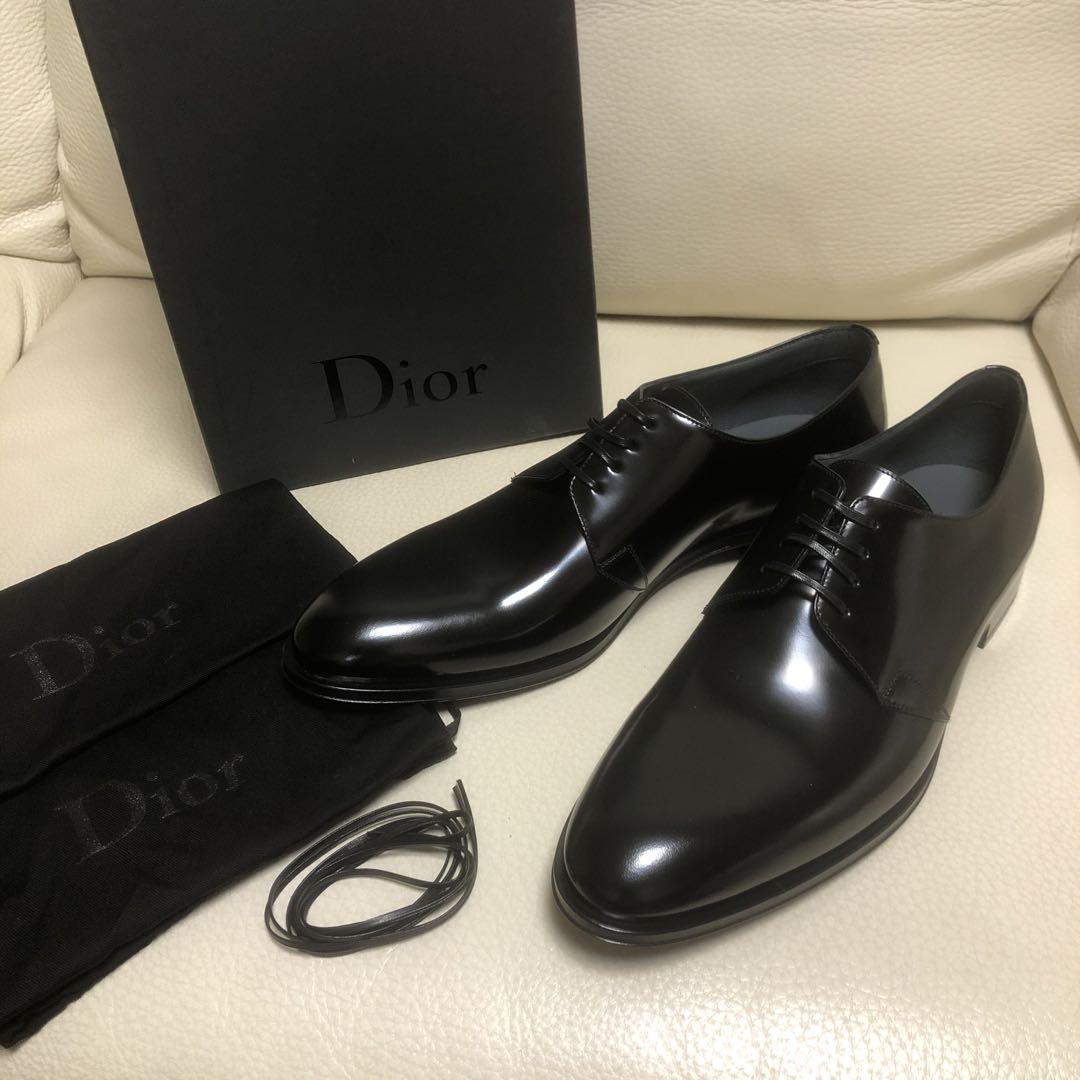 Dior HOMME 【未使用】ドレスシューズ 黒 レザー 靴 付属品完備 Dior HOMME 【未使用】ドレスシューズ 黒 レザー 靴 付属品完備