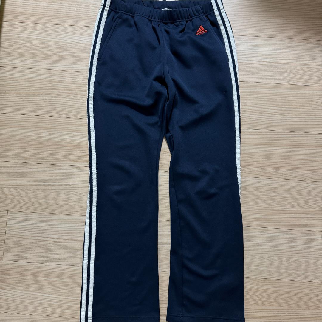 adidas アディダス ドット柄ジャージ セットアップ ネイビー Lサイズ
