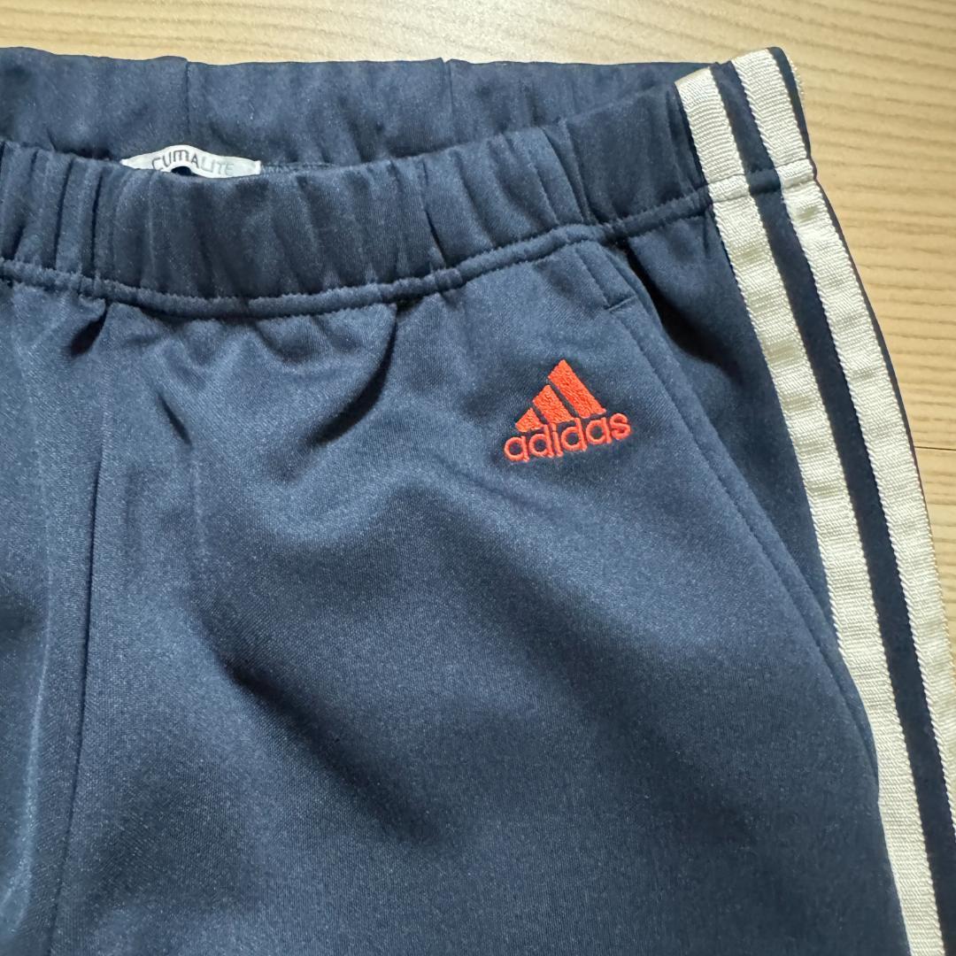 adidas アディダス ドット柄ジャージ セットアップ ネイビー Lサイズ