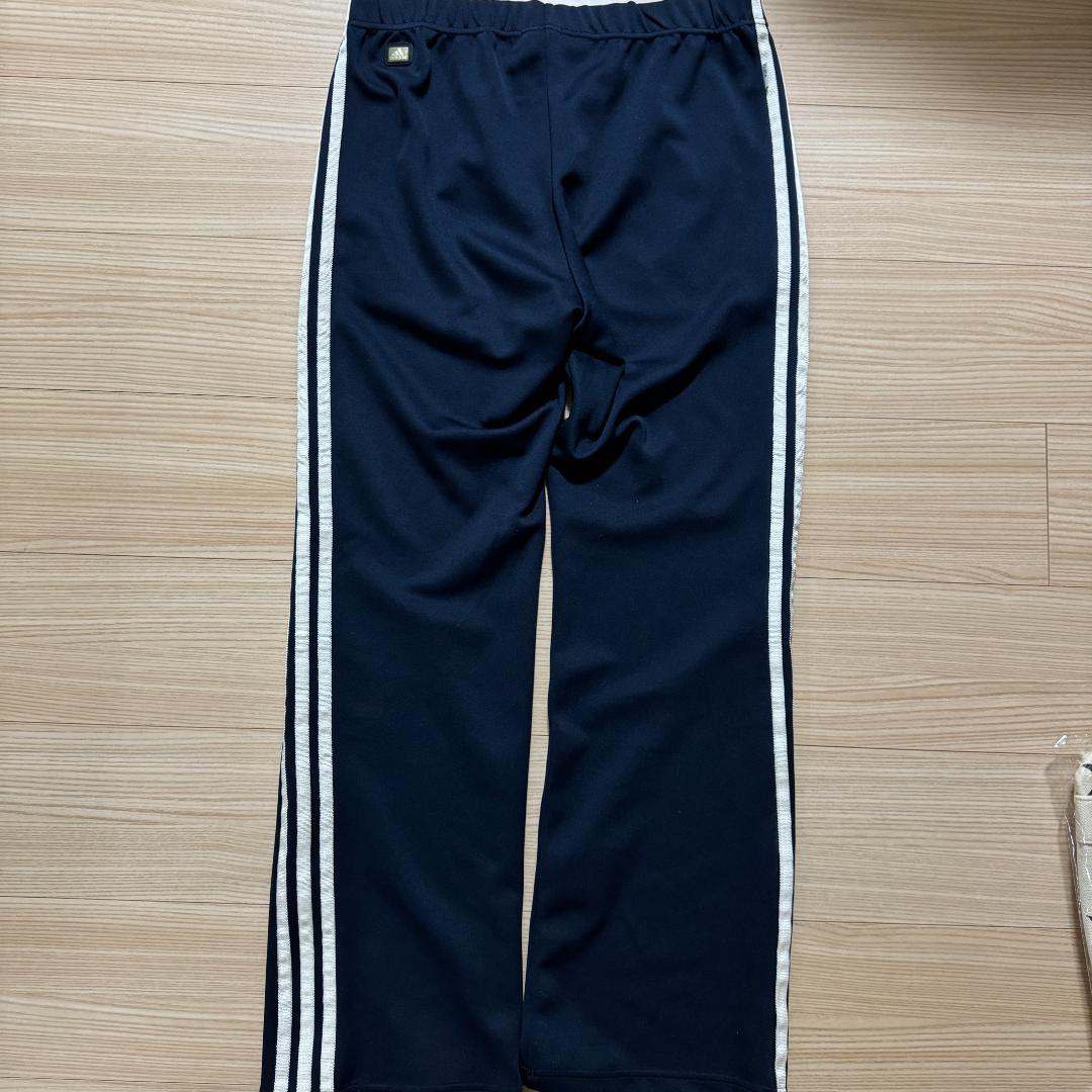 adidas アディダス ドット柄ジャージ セットアップ ネイビー Lサイズ