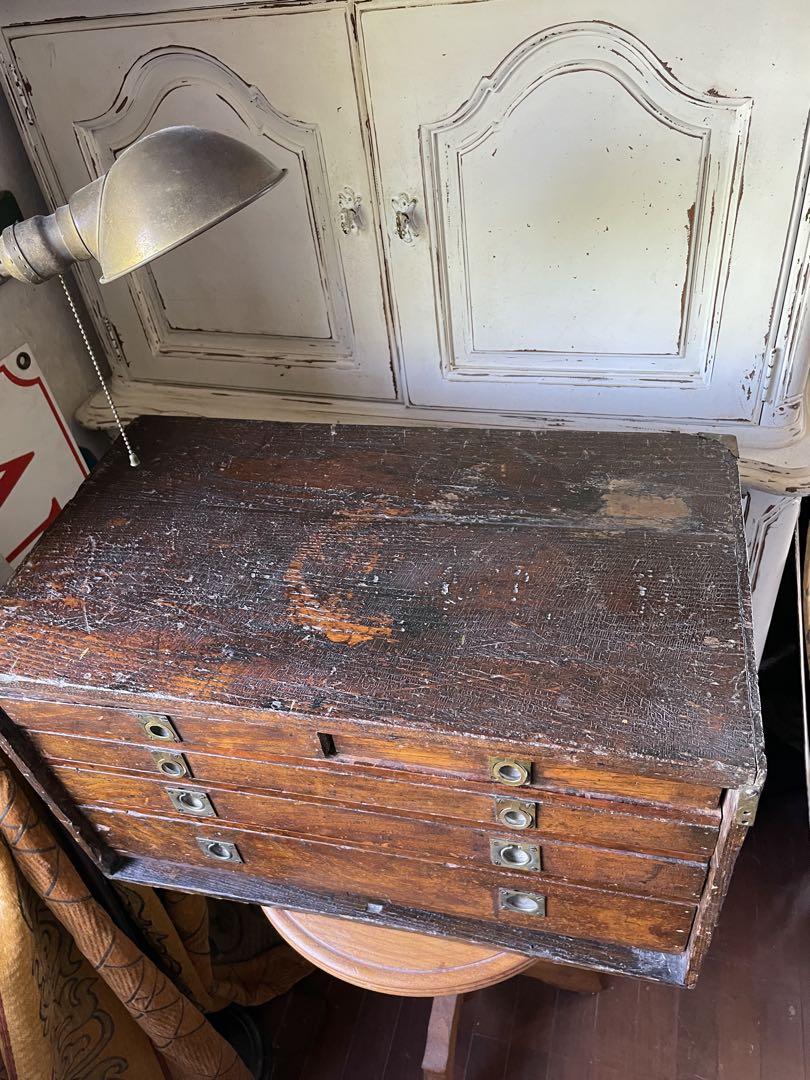 フランス　アンティーク　家具　ドロワー　引き出し　チェスト　収納　1800年代