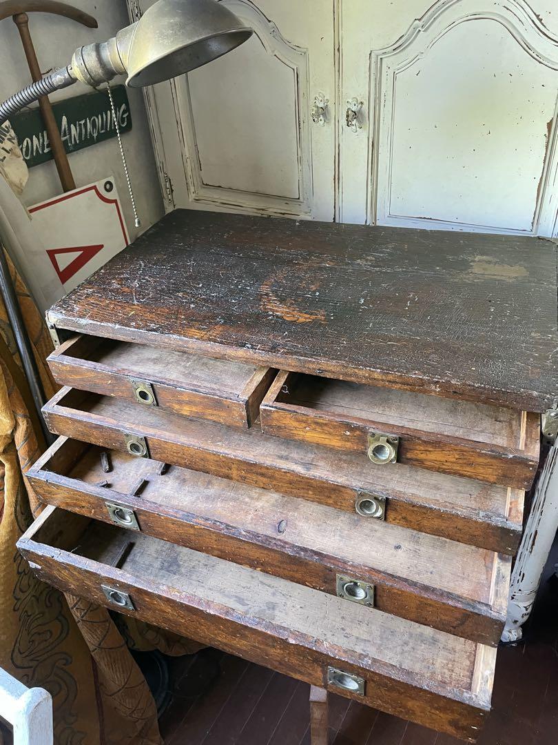 フランス　アンティーク　家具　ドロワー　引き出し　チェスト　収納　1800年代