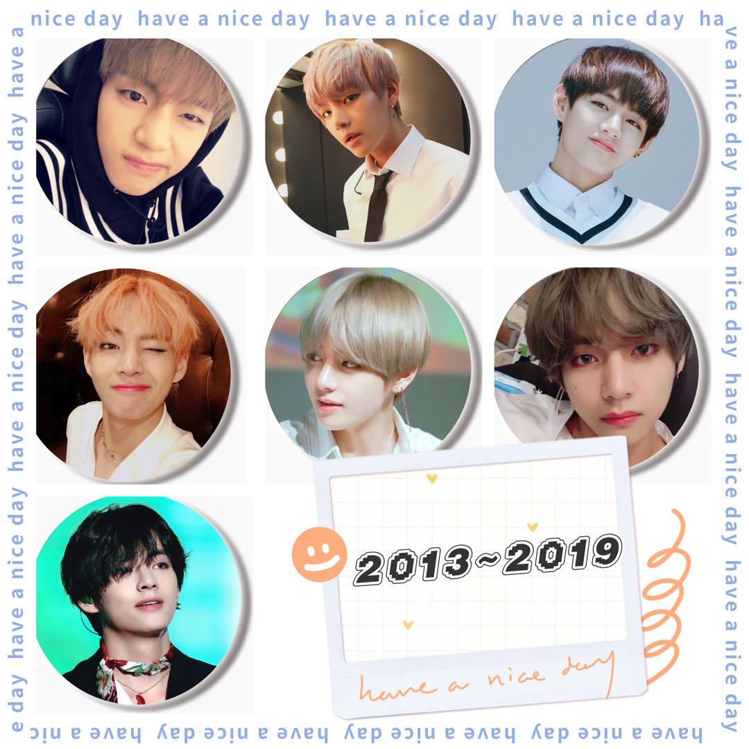 特価ブランド テテ V BTS テヒョン 14個セット 2013〜2025 ガラスマグネット アイドル