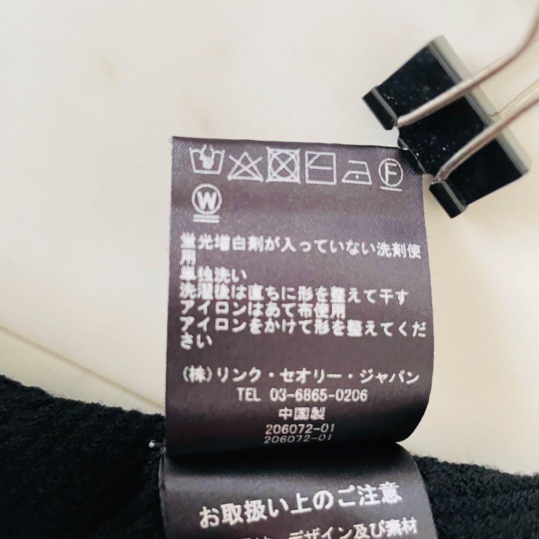 美品✨セオリー サマーニット ノースリーブ ペプラム ブラック 洗える